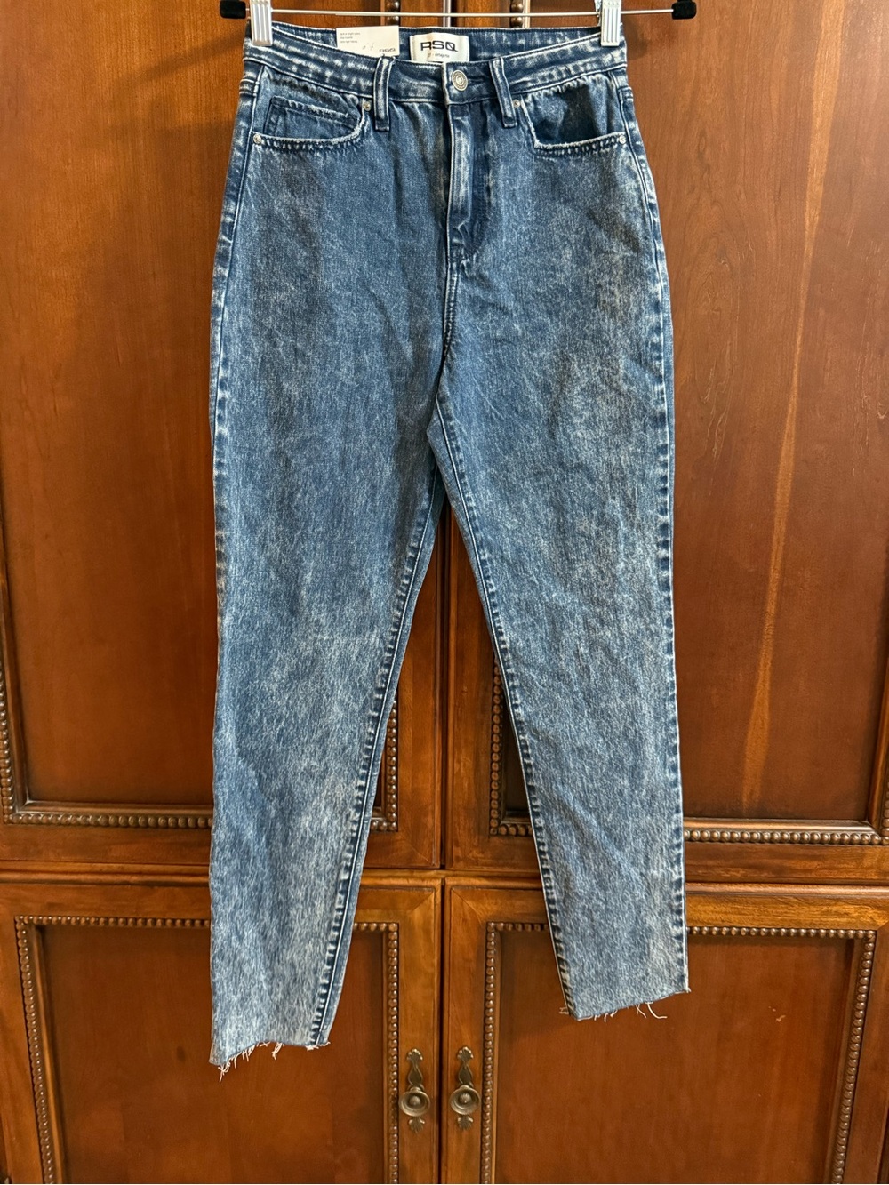 RSQ High-Rise Acid Wash Blue Jeans
